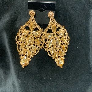 Rhinestone Earrings NWOT